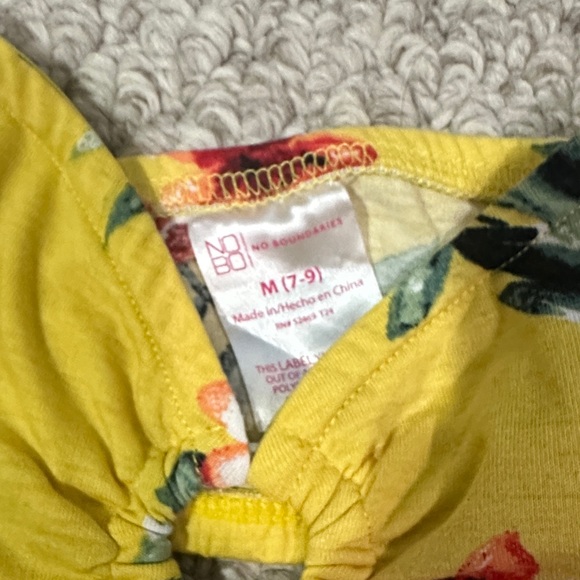 No Boundaries Yellow Floral Two-Piece Set - Picture 3 of 3